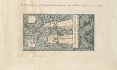 Madeley Church – náhrobek Johna Egertona: perokresba, nd [19. století] od John Robert Fernyhough
