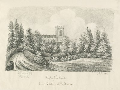 Kostel Rugeley od John Robert Fernyhough