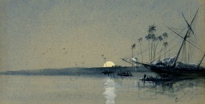 "Přeprava otroků, západní pobřeží Afriky od John Robert Mather
