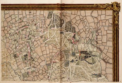 Mapa Hackney, Waltham a Wanstead od John Rocque