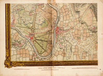 List 16 z knihy: Přesný přehled měst Londýn a Westminster, čtvrti Southwark a krajiny v okolí deseti mil... od John Rocque