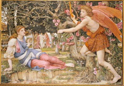 Láska a dívka, 1877 od John Roddam Spencer Stanhope