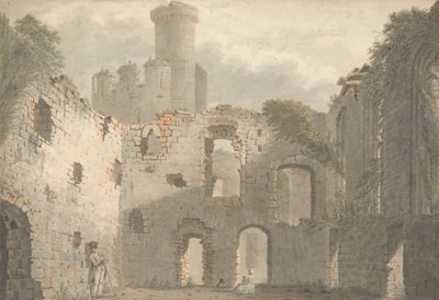Hrad Conway, pohled do interiéru od John Roe of Warwick