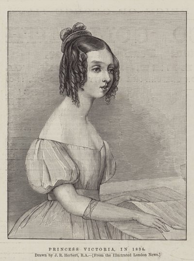 Princezna Victoria, v roce 1834 od John Rogers Herbert
