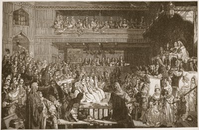 Zproštění viny sedmi biskupů, 1688, ilustrace z 