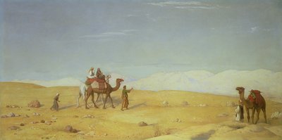 Údolí Mojžíše v Sinajské poušti, 1866 od John Rogers Herbert