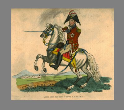 "Poručíku." Genl. Sir Eire Coote. K.B. K.C.&M.P.