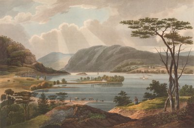 Pohled z Fishkill Looking To West-Point No. 15 of the Hudson River Portfolio, 1825. od John Rubens Smith