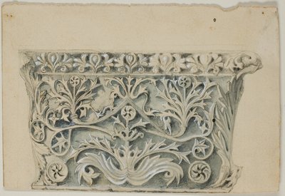 Hlavní město byzantského sloupu od John Ruskin