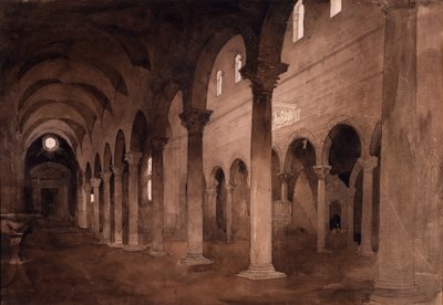 Interiér San Frediano, Lucca od John Ruskin