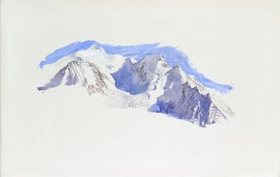 Mont Blanc ze Saint-Martin-sur-Arve, říjen 1874 od John Ruskin