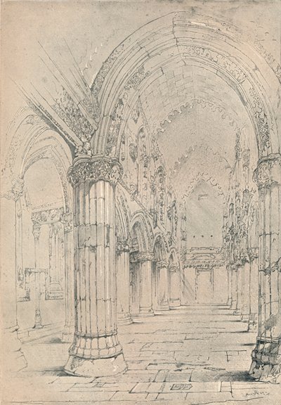 Roslinská kaple, 1838 od John Ruskin