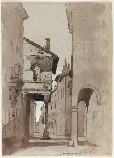 Ulice v Bologni od John Ruskin