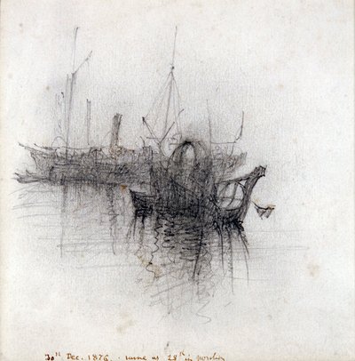 „Studie lodní dopravy“, 1876 od John Ruskin