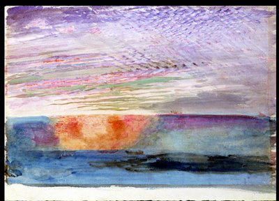 Západ slunce na Herne Hill přes Smoke of London, 1876 od John Ruskin