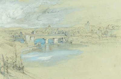 Most Rheinfelden, Švýcarsko od John Ruskin