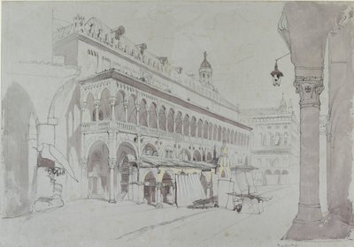 Palazzo della Ragione a Piazza delle Erbe, Padova, květen 1841 od John Ruskin
