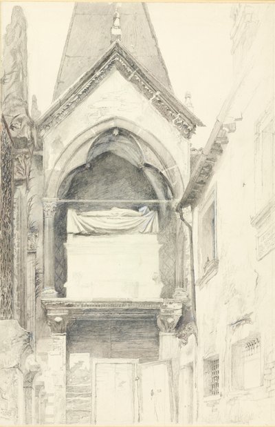 Hrobka Cangrande I della Scala, Verona, 28. května - 29. června 1869. od John Ruskin
