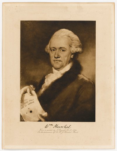 Sir William Herschel (1738-1822) (fotogravura) od John Russell