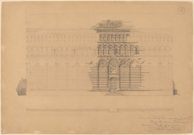 Zajímavé románské zpracování, San Giovanni, Pistoia od John Russell Pope