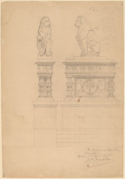 Il Marzocco, Donatello od John Russell Pope