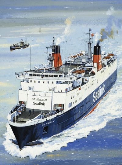 Trajekt přes kanál La Manche od John S. Smith