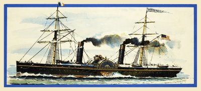 Americký pádlový parník Vanderbilt od John S. Smith