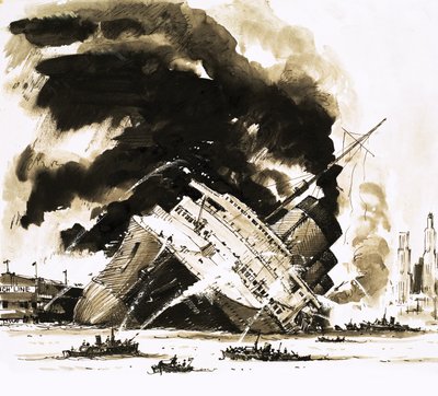 Velké parníky: Loď, která zemřela v docích. Normandie od John S. Smith