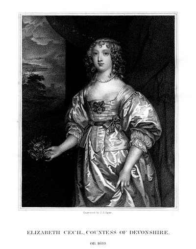 Elizabeth Cecil, hraběnka z Devonshire, 1824. od John Samuel Agar