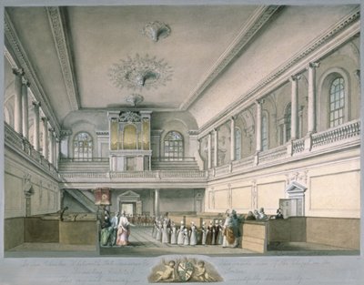 Kaple nemocnice Foundling Hospital při pohledu na západ, 1773 od John Sanders