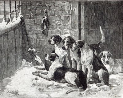 Vánoční koleda z „Hodiny volného času“, 1888 od John Sargent Noble