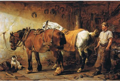 U kováře od John Sargent Noble