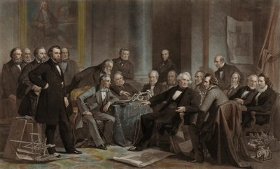 Muži pokroku a vynálezů (Cooper Union, 1857) od John Sartain