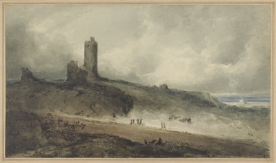 Hrad Aberystwyth (bez papíru) od John Sell Cotman