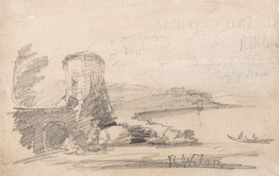 Most a věž, po Richardu Wilsonovi od John Sell Cotman