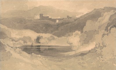 Hrad v krajině od John Sell Cotman