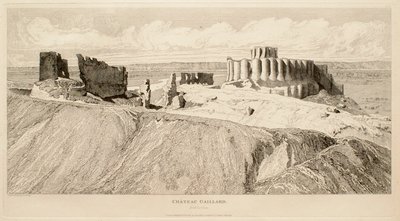 Château Gaillard (pohled od severovýchodu) od John Sell Cotman