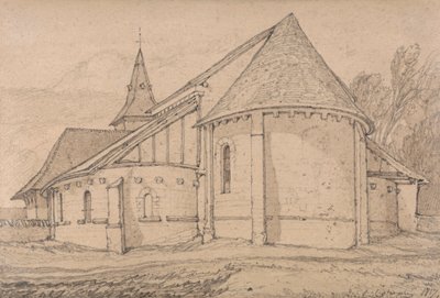 East End of the Abbey Church of St. Paul v Rouen, Normandie od John Sell Cotman