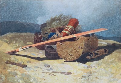 Fish Swills and Rudder, 1809 (tužka, wc na papíře) od John Sell Cotman