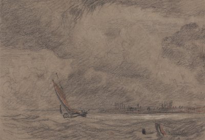 Rybářské plavidlo u Yarmouthu od John Sell Cotman