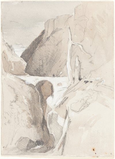 Rokle s pařezy od John Sell Cotman
