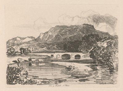 Liber Studiorum: Plate 14, Tan-y-Bwlch, Merionethshire, Severní Wales, 1838. od John Sell Cotman