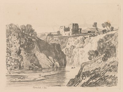 Liber Studiorum: Plate 27, Kilgarren Castle, N. Wales, 1838. od John Sell Cotman