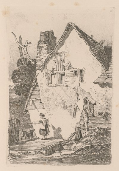 Liber Studiorum: Plate 40, Lakenham, poblíž Norwiche, 1838. od John Sell Cotman
