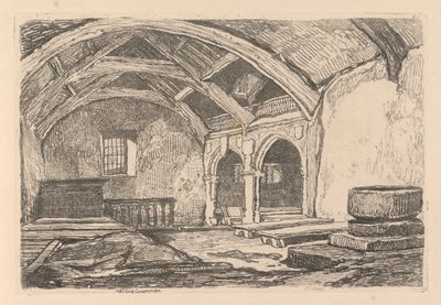 Kniha studií: Plate 42, Capel Carrig, Caernarvonshire od John Sell Cotman