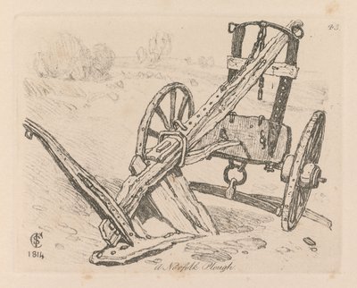 Liber Studiorum: Plate 43, Norfolk Plow, 1814 od John Sell Cotman