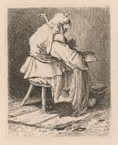 Liber Studiorum: Deska 44, Náčrt podle Rembrandta od John Sell Cotman