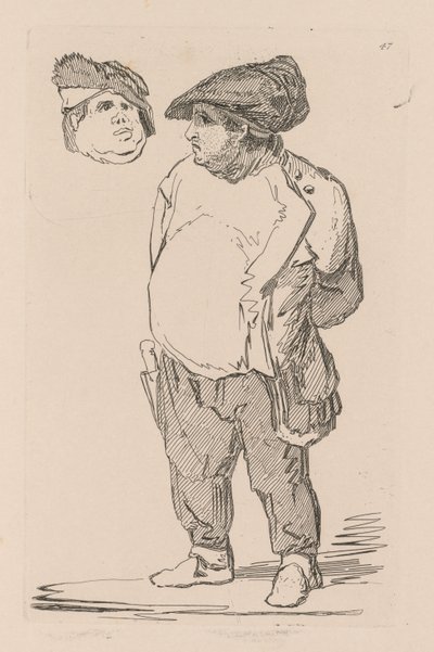 Kniha studií: Plate 47, Studie od John Sell Cotman