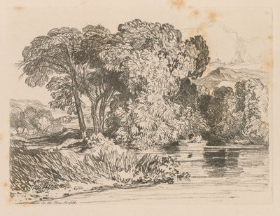 Liber Studiorum: Plate 4, Pohled na Yare, Norfolk, 1838. od John Sell Cotman