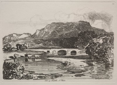 Kniha studií: Tan y Beolch, Severní Wales od John Sell Cotman
